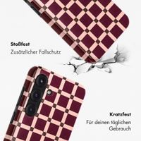 Selencia Vivid Rückabdeckung mit MagSafe Samsung Galaxy S25 - Check This Burgundy