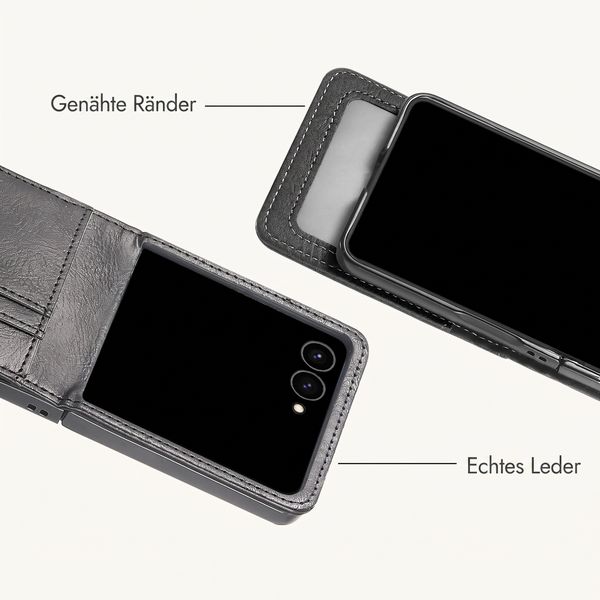 imoshion Luxuriöse Klapphülle Samsung Galaxy Z Flip 8 - Schwarz