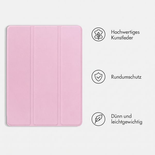 imoshion Trifold Klapphülle Apple iPad 11 (2025) 11 Zoll A16 / iPad 10 (2022) 10.9 Zoll - Rosa