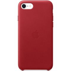 Apple Leder-Case für das iPhone SE (2022 / 2020) - Red