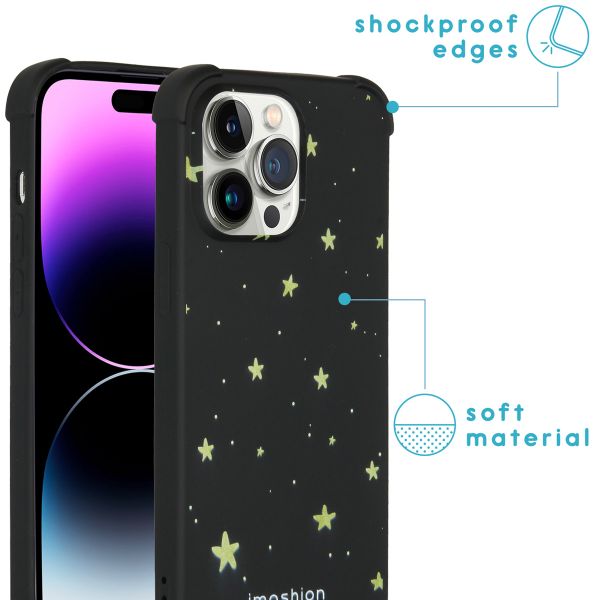 imoshion Design Hülle mit Band für das Apple iPhone 14 Pro Max - Stars Gold