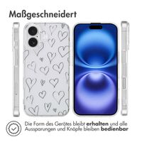 imoshion Design Hülle für das iPhone 16 - Hearts