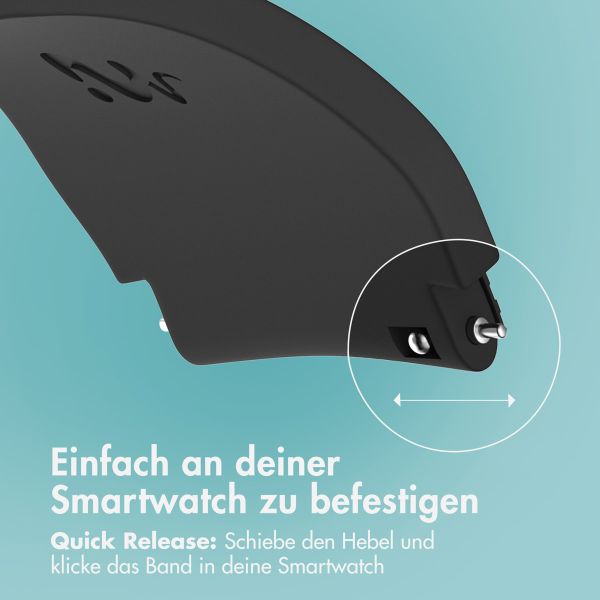 imoshion Flexibles Silikonarmband - Universeller 20-mm-Anschluss - Schwarz