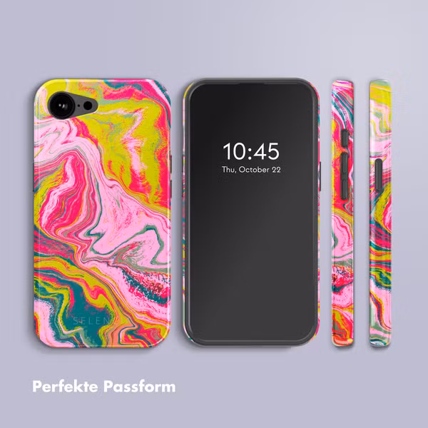 Selencia Vivid Rückabdeckung mit MagSafe Apple iPhone 16e - Marble Pink