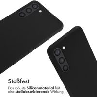 imoshion Silikonhülle mit Band für das Samsung Galaxy S23 Plus - Schwarz