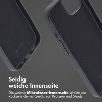 Accezz MagSafe Leather Backcover für das Apple iPhone 14 - Onyx Black