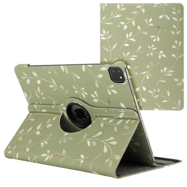 imoshion 360° drehbare Design Klapphülle für das iPad Air 13 inch (2024) M2 - Green Flowers