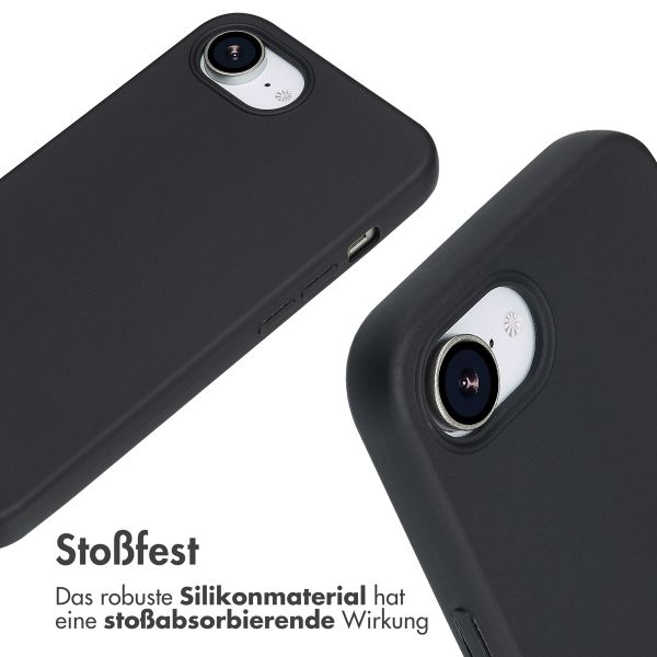 imoshion Silikonhülle mit Band iPhone 16e - Schwarz