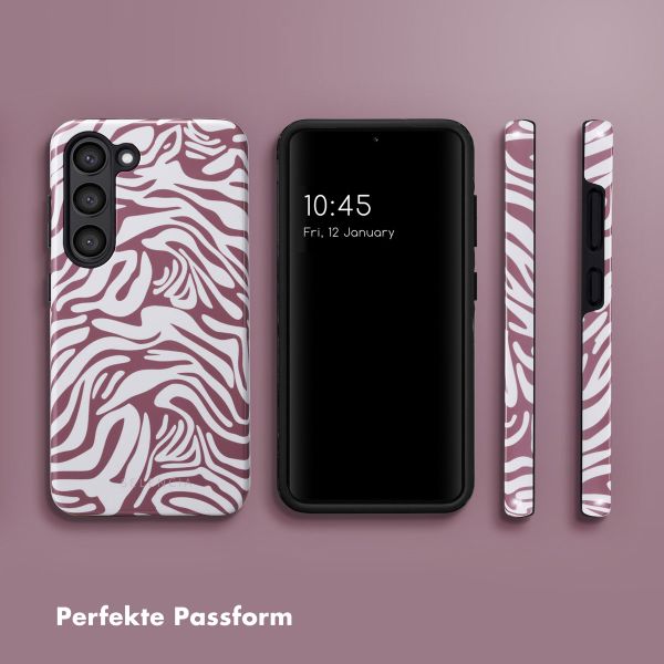 Selencia Vivid Back Cover Samsung Galaxy S23 - Trippy Swirl Dark Rose