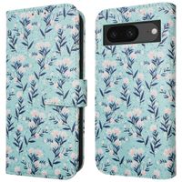 imoshion Design Klapphülle Google Pixel 8a - Blue Flowers