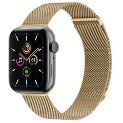 imoshion Mailändische Magnetarmband für die Apple Watch Series 1 bis 9 / SE (38/40/41 mm) | Series 10 (42 mm) - Größe M - Champagne