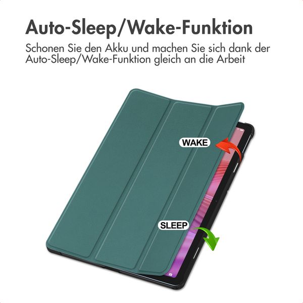 imoshion Trifold Klapphülle Lenovo Tab (2025) - Dunkelgrün