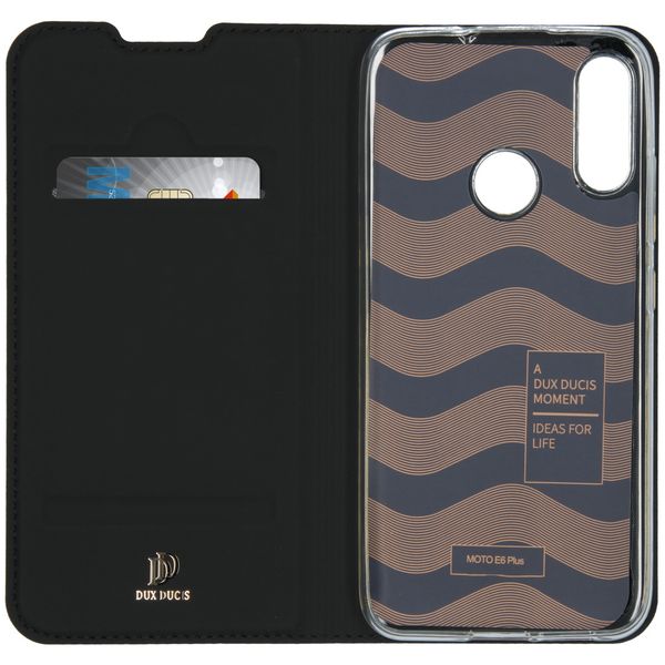 Dux Ducis Slim TPU Klapphülle Schwarz für das Motorola Moto E6 Plus