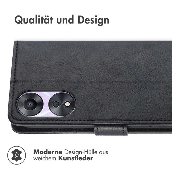 imoshion Luxuriöse Klapphülle Oppo A58 - Schwarz