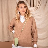 Selencia Aina Hülle aus Schlangenleder mit Band Samsung Galaxy S22 Plus - Grün