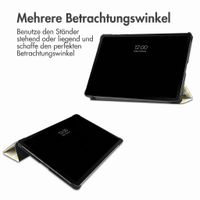 imoshion Design Trifold Klaphülle Samsung Galaxy Tab S9 11.0 Zoll / S10 Lite / S10 FE / S9 FE 10.9 Zoll - Garden Stripes