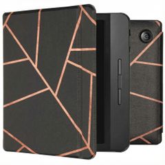 imoshion Design Slim Hard Case Sleepcover mit Stand Kobo Libra H2O - Black Graphic