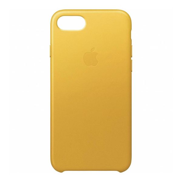 Apple Leder-Case Gelb für das Apple iPhone SE (2022 / 2020) / 8 / 7