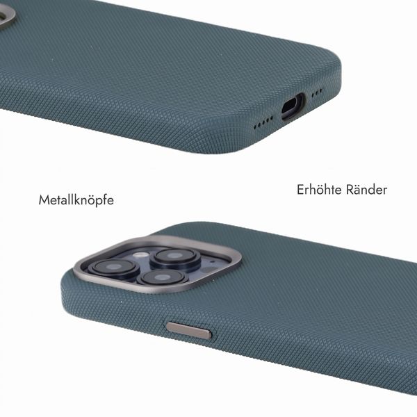 Accezz Mesh Backcover mit MagSafe Apple iPhone 15 Pro - Dunkelblau