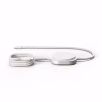 Zens Pro 2 USB-C-Kabel mit kabellosem Ladegerät für Telefon / Earbuds - MagSafe und Qi2 - Weiß