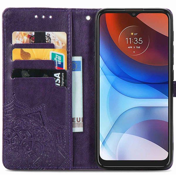 imoshion Mandala Klapphülle Motorola Moto E7i Power - Violett