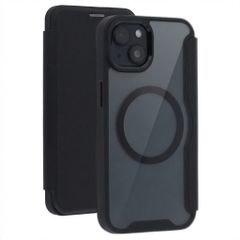 Transparente Bookcase mit MagSafe Apple iPhone 14 / 13 - Schwarz