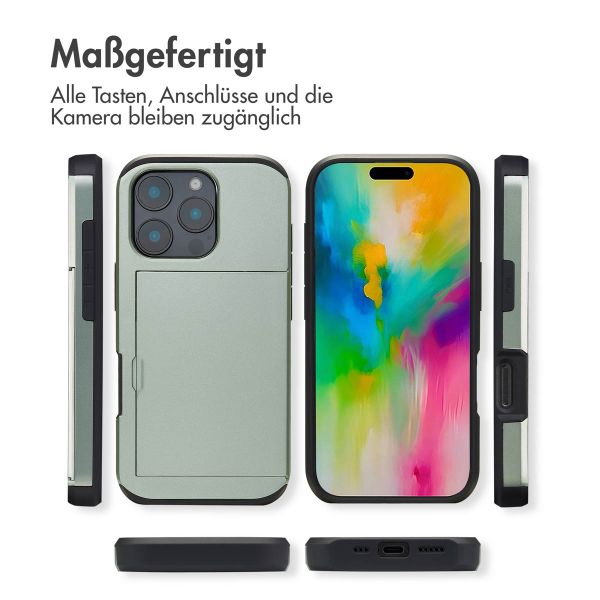 imoshion Backcover mit Kartenfach für das iPhone 16 Pro - Grün