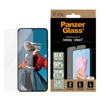 PanzerGlass All-in-One Ultra-Wide Fit Antibakterieller Displayschutz für das Samsung Galaxy S25