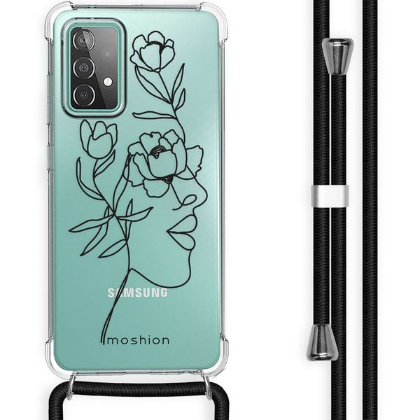 imoshion Design Hülle mit Band Samsung Galaxy A52(s) (5G/4G) - Woman Flower