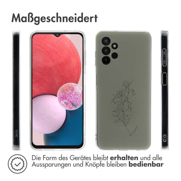 imoshion Design Hülle Samsung Galaxy A13 (4G) - Floral Green