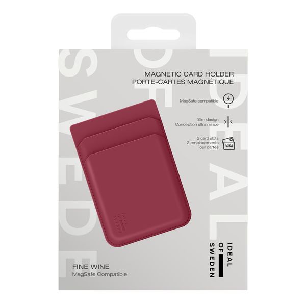 iDeal of Sweden MagSafe Magnetischer Kartenhalter - Kartenhalter - Fine Wine