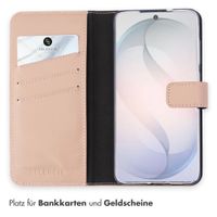Selencia Echtleder Klapphülle Samsung Galaxy S26 - Dusty Pink