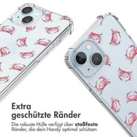 imoshion Design Hülle mit Band Apple iPhone 15 - Crab Watercolor