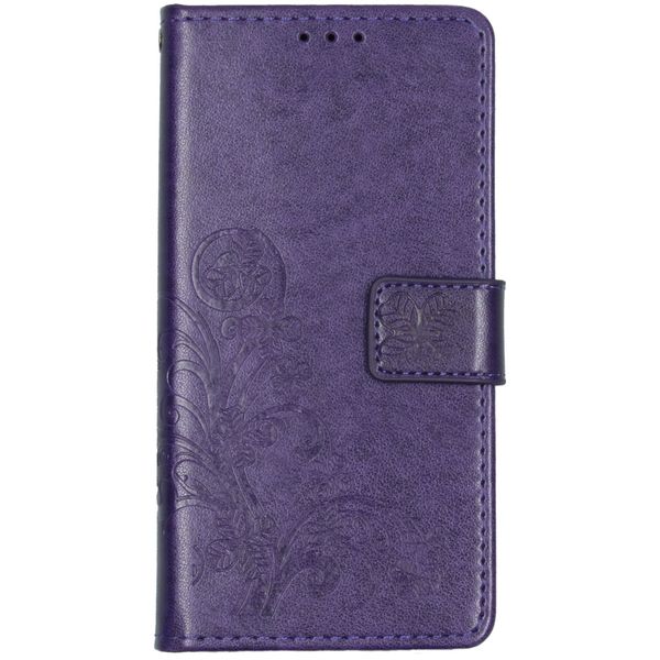 Kleeblumen Klapphülle Violett Alcatel 1S (2019)