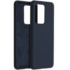 Accezz Liquid Silikoncase Samsung Galaxy S20 Ultra - Dunkelblau