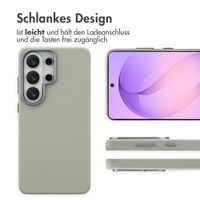 Accezz MagSafe Leather Backcover Samsung Galaxy S26 Ultra - Light Grey