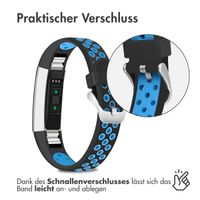 imoshion Silikonband Sport für das Fitbit Alta (HR) - Schwarz/Blau