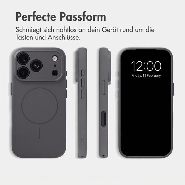 Accezz Grip Backcover mit MagSafe Apple iPhone 18 Pro / 17 Pro - Grau