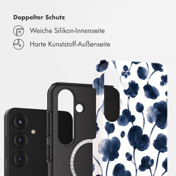 Selencia Vivid Rückabdeckung mit MagSafe Samsung Galaxy S25 - Midnight Blossom