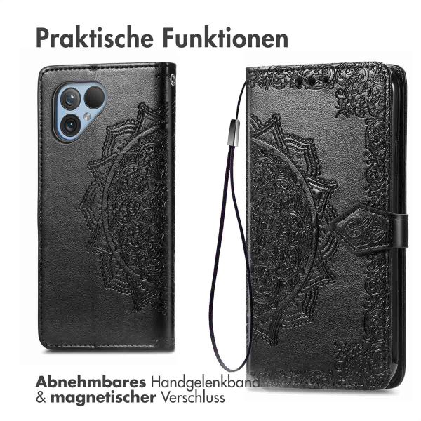 imoshion Mandala Klapphülle Fairphone 5 - Schwarz
