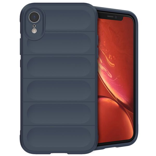 imoshion EasyGrip Back Cover für das iPhone Xr - Dunkelblau