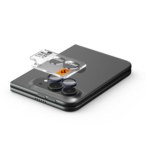Spigen Optik Pro EZ Fit Lens Protector 2er-Pack Apple iPhone Duo - Black