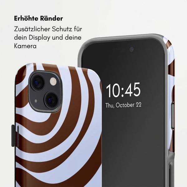 Selencia Vivid Back Cover Apple iPhone 13 / 13 Pro - Dream Swirl Chocolate