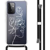 imoshion Design Hülle mit Band für Samsung Galaxy A72 - Woman Flower