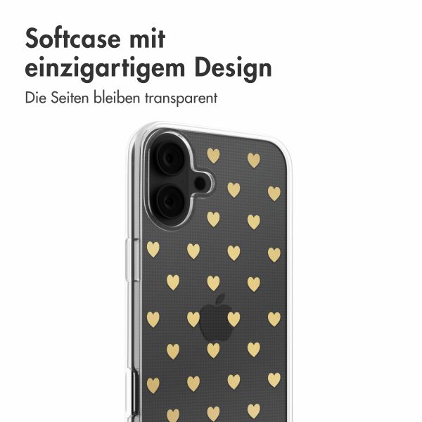 imoshion Design Hülle Apple iPhone 16 - Golden Hearts