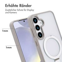 Accezz Ring Stand Backcover mit MagSafe für das Samsung Galaxy S25 Plus - Grey