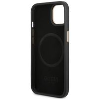 Guess 4G Logo Monogramm MagSafe Back Cover für das iPhone 14 - Schwarz