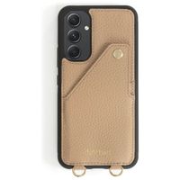 Dutchies Back Cover mit Kartenfach für das Samsung Galaxy A34 - Telefonband nicht enthalten - Beige