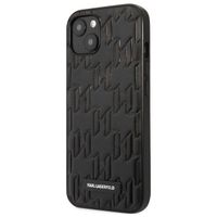 Karl Lagerfeld Hardcase Backcover Monogram Plaque für das iPhone 13 - Schwarz