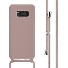 imoshion Silikonhülle mit Band für das Samsung Galaxy S8 - Sand Pink